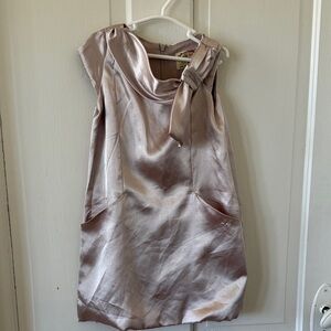 Joyfolie Satin Dress with Bow